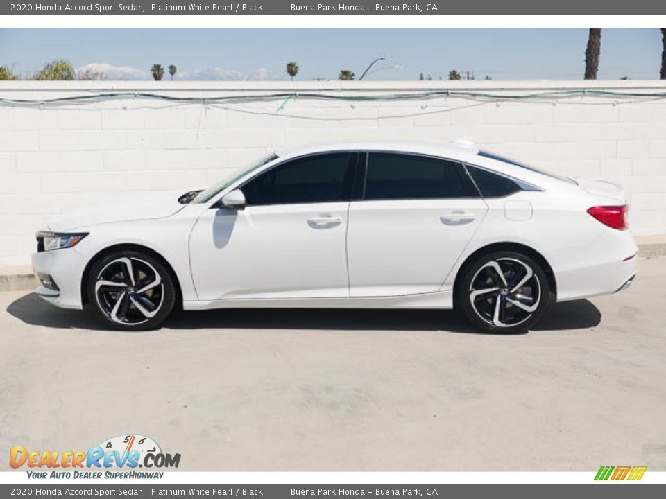 2020 Honda Accord Sport Sedan Platinum White Pearl / Black Photo #8