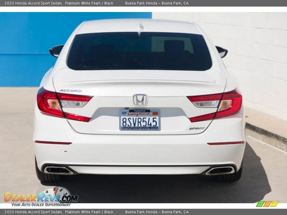 2020 Honda Accord Sport Sedan Platinum White Pearl / Black Photo #9