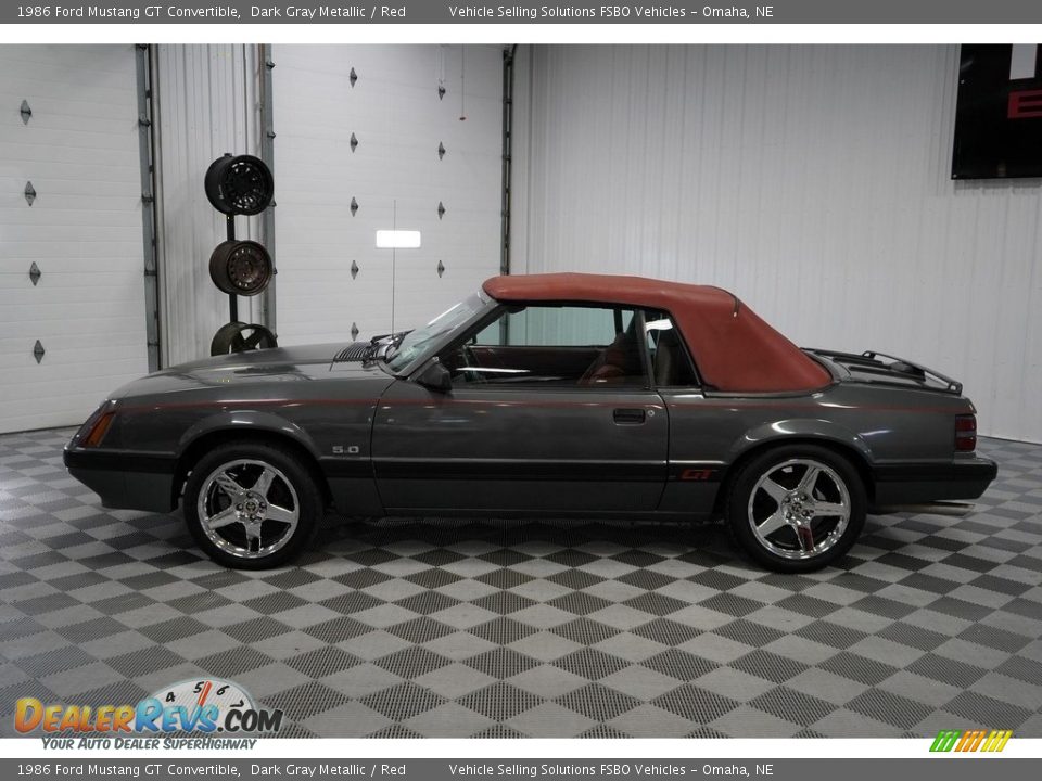 Dark Gray Metallic 1986 Ford Mustang GT Convertible Photo #12