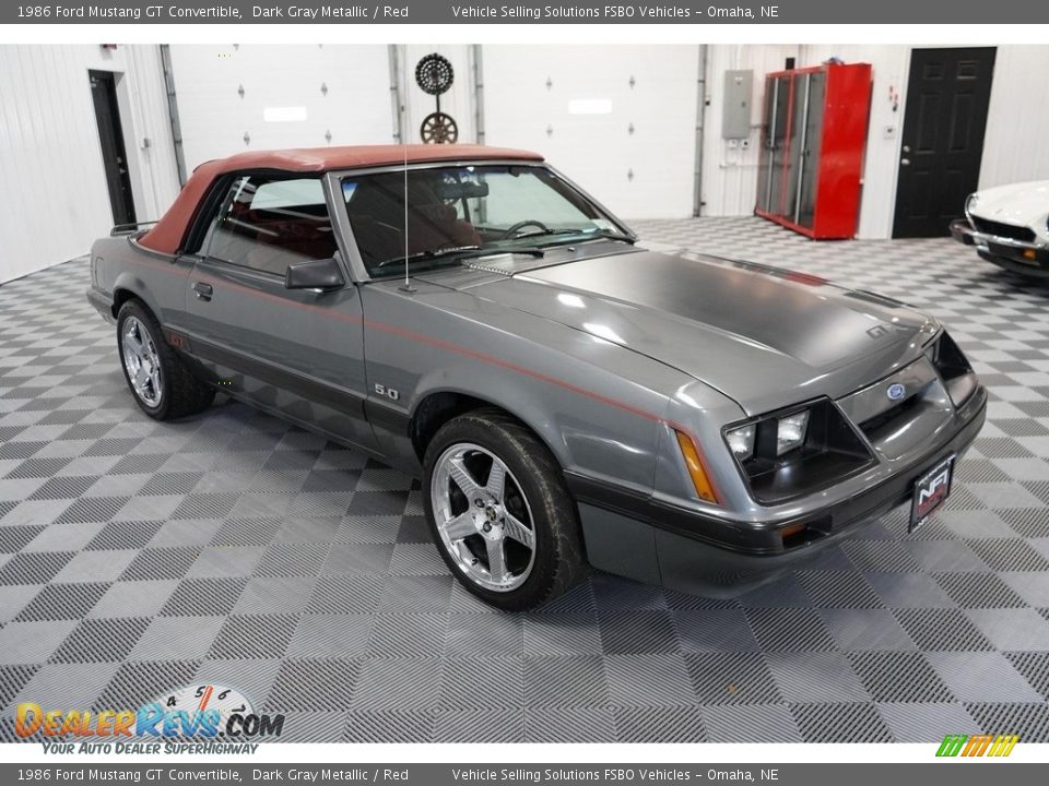 Dark Gray Metallic 1986 Ford Mustang GT Convertible Photo #14