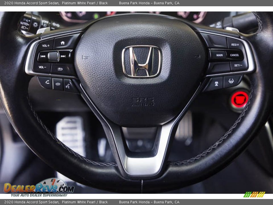 2020 Honda Accord Sport Sedan Platinum White Pearl / Black Photo #13