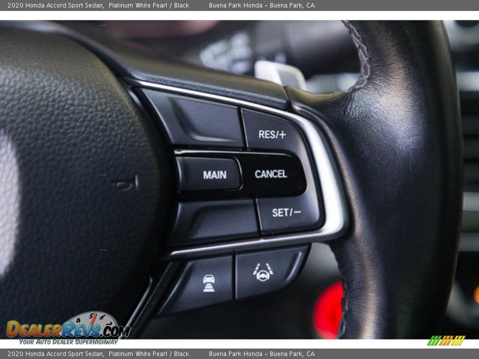2020 Honda Accord Sport Sedan Platinum White Pearl / Black Photo #15