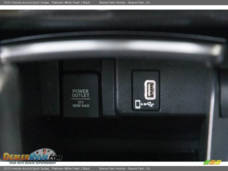 2020 Honda Accord Sport Sedan Platinum White Pearl / Black Photo #17