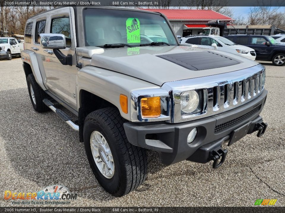 2006 Hummer H3 Boulder Gray Metallic / Ebony Black Photo #4