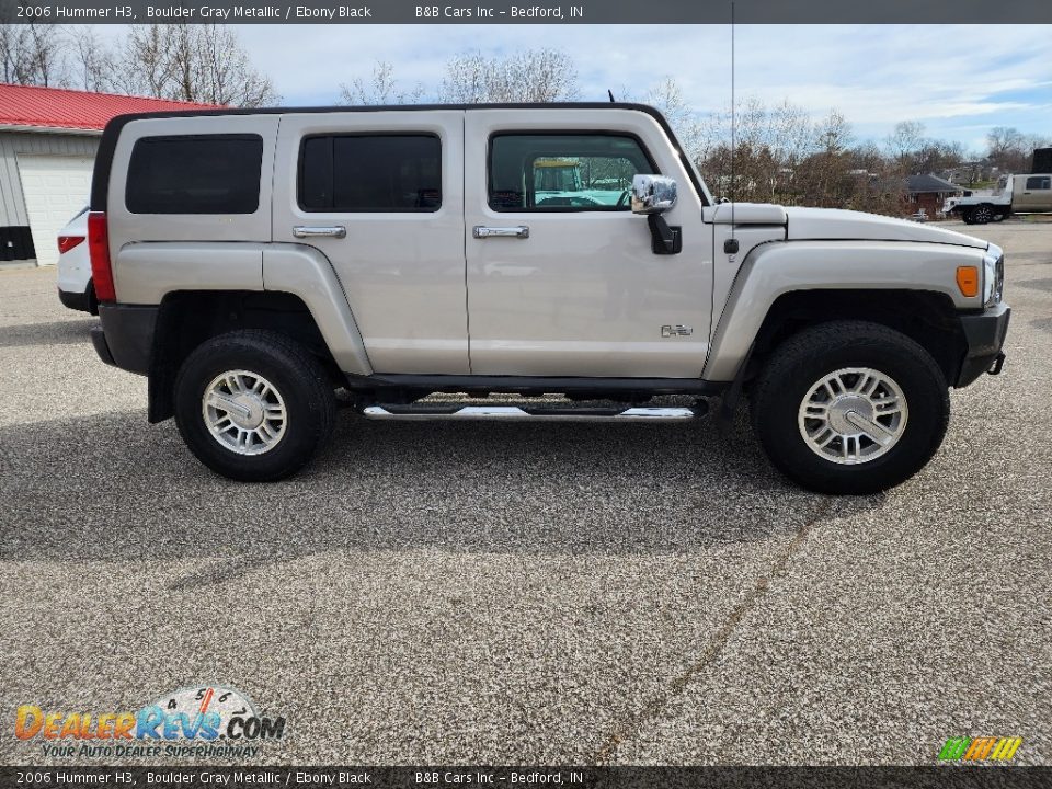 2006 Hummer H3 Boulder Gray Metallic / Ebony Black Photo #5