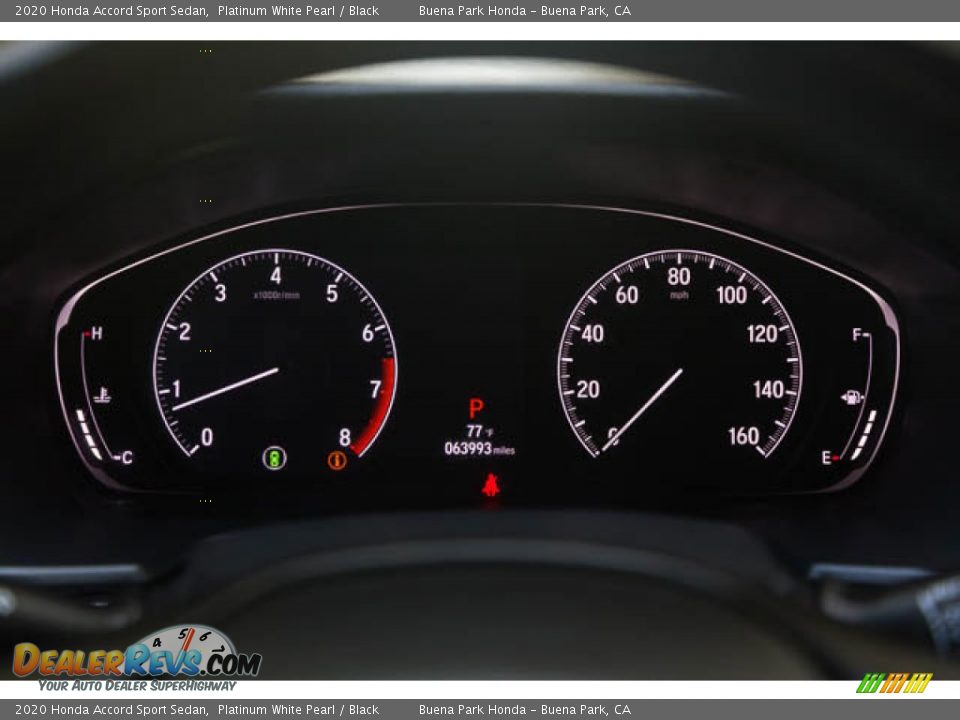 2020 Honda Accord Sport Sedan Platinum White Pearl / Black Photo #28