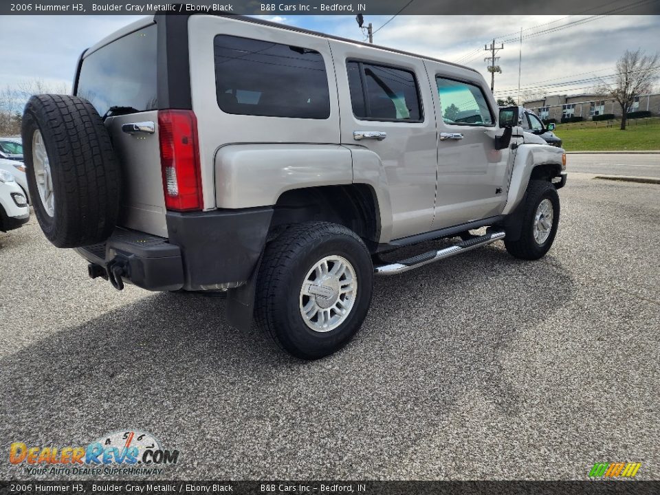 2006 Hummer H3 Boulder Gray Metallic / Ebony Black Photo #6