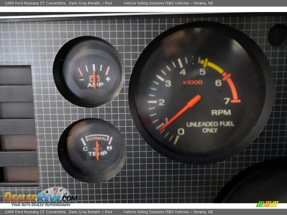 1986 Ford Mustang GT Convertible Gauges Photo #28
