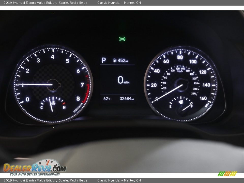2019 Hyundai Elantra Value Edition Scarlet Red / Beige Photo #8