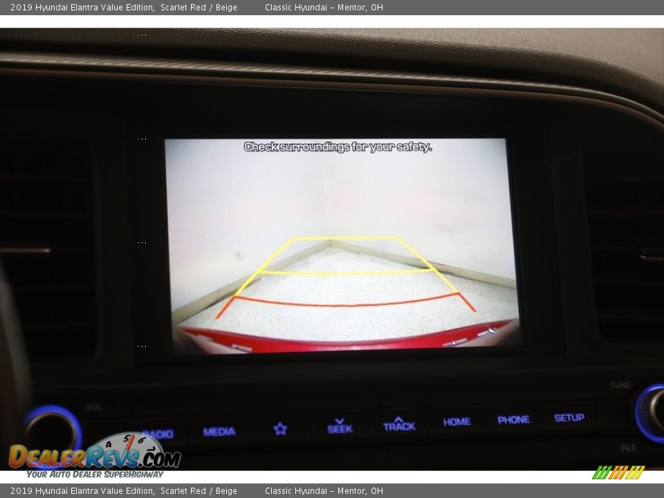 2019 Hyundai Elantra Value Edition Scarlet Red / Beige Photo #11