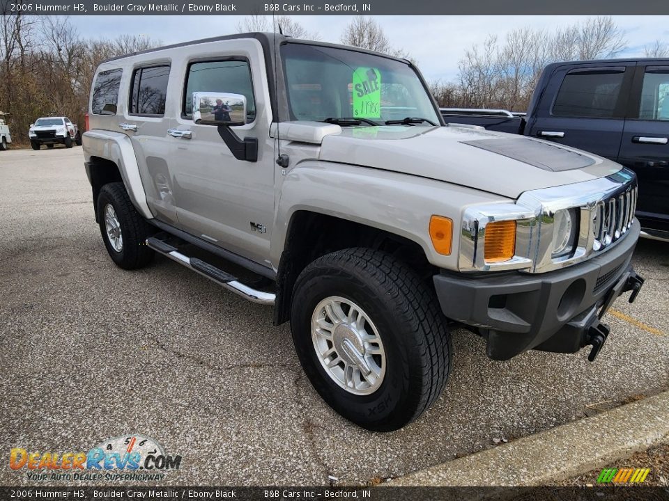 2006 Hummer H3 Boulder Gray Metallic / Ebony Black Photo #18