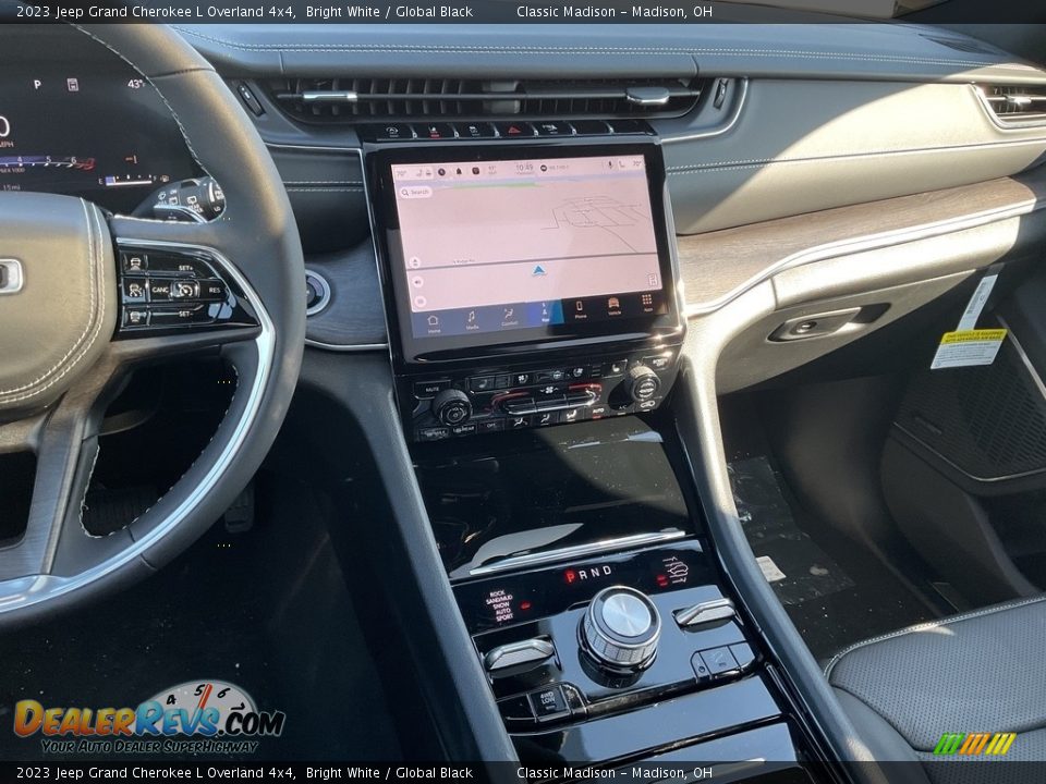2023 Jeep Grand Cherokee L Overland 4x4 Bright White / Global Black Photo #6