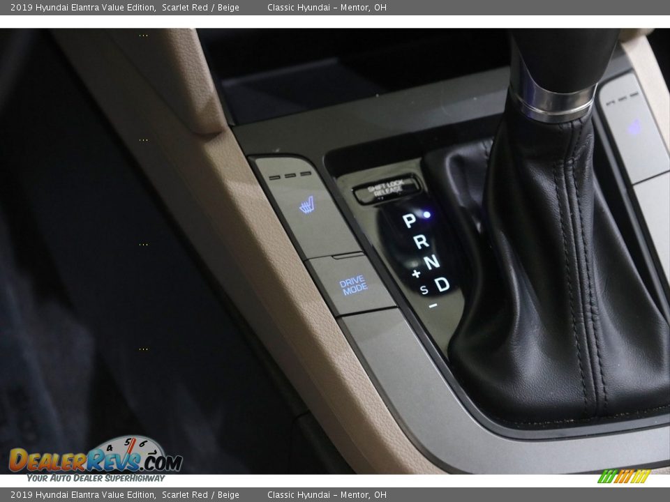 2019 Hyundai Elantra Value Edition Scarlet Red / Beige Photo #14