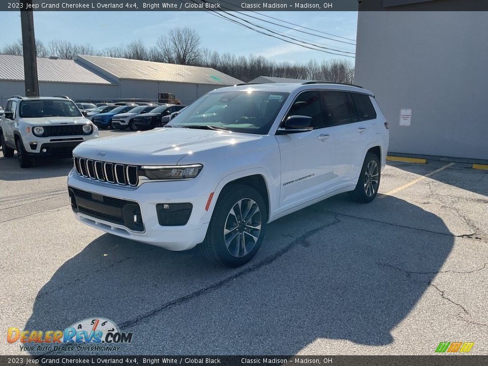 2023 Jeep Grand Cherokee L Overland 4x4 Bright White / Global Black Photo #8