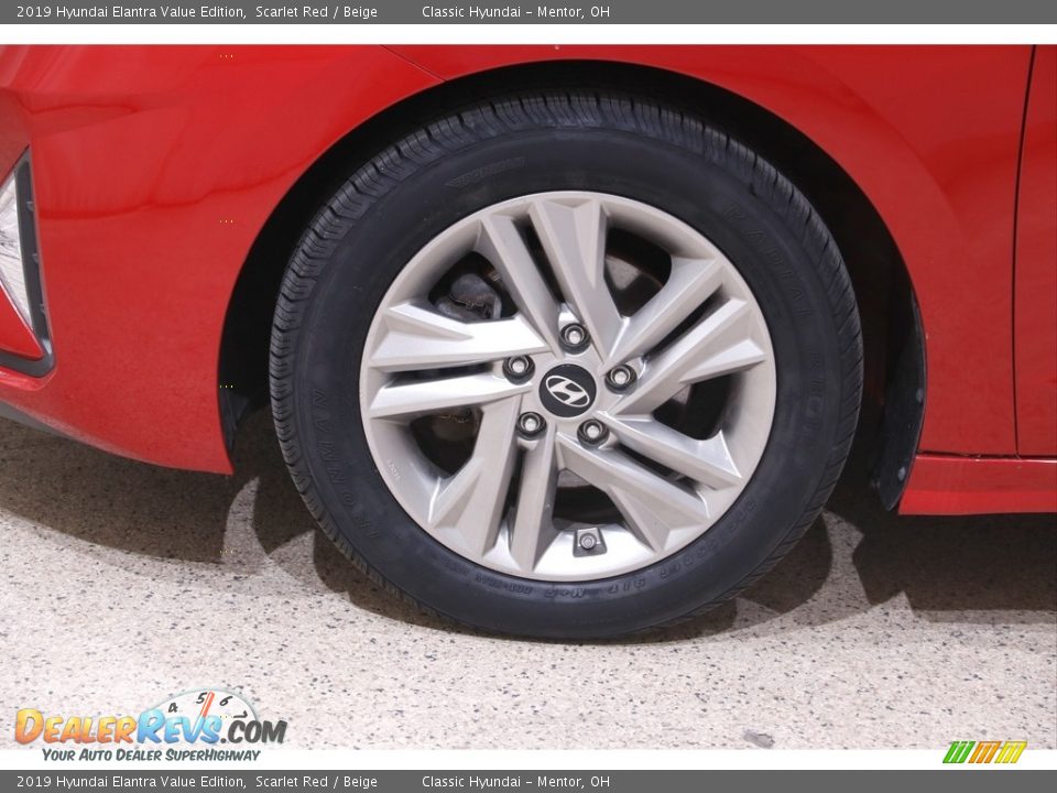 2019 Hyundai Elantra Value Edition Scarlet Red / Beige Photo #20