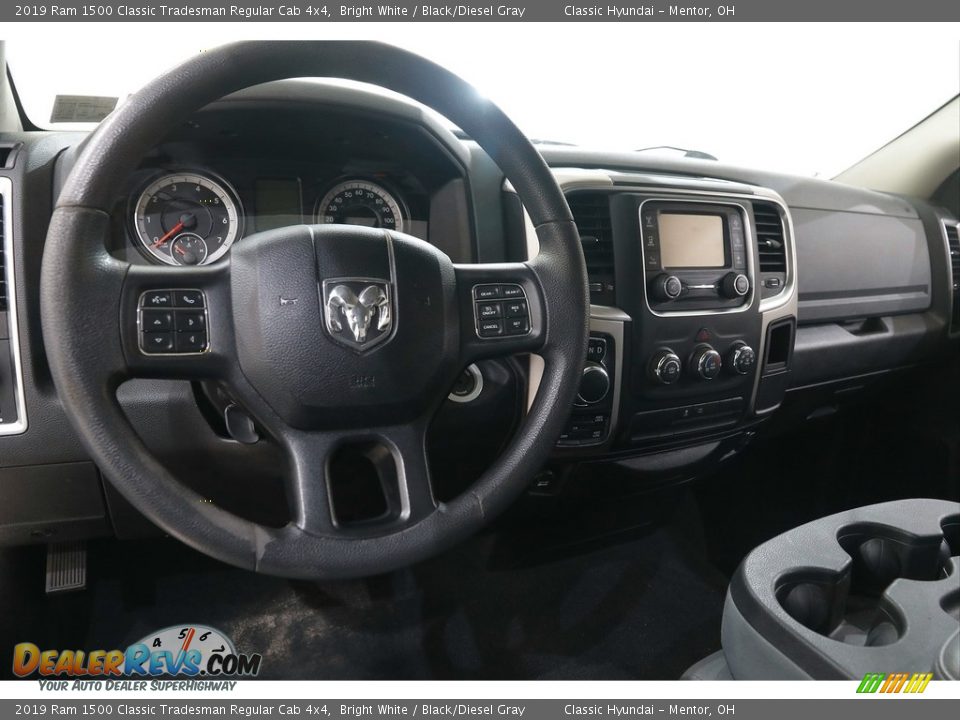 2019 Ram 1500 Classic Tradesman Regular Cab 4x4 Bright White / Black/Diesel Gray Photo #6