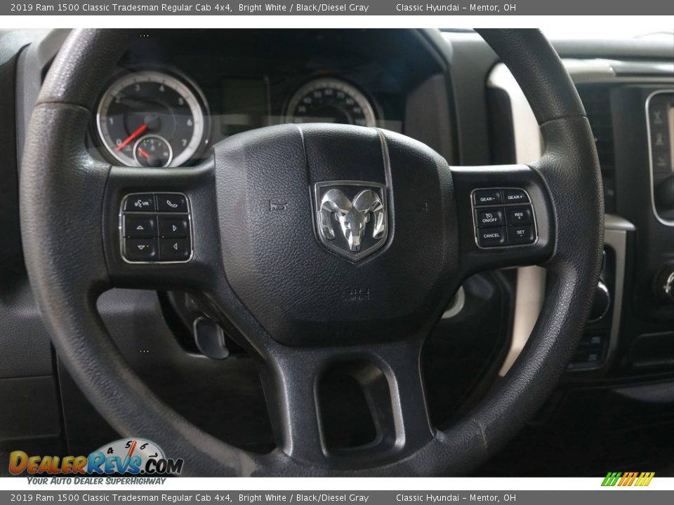 2019 Ram 1500 Classic Tradesman Regular Cab 4x4 Bright White / Black/Diesel Gray Photo #7