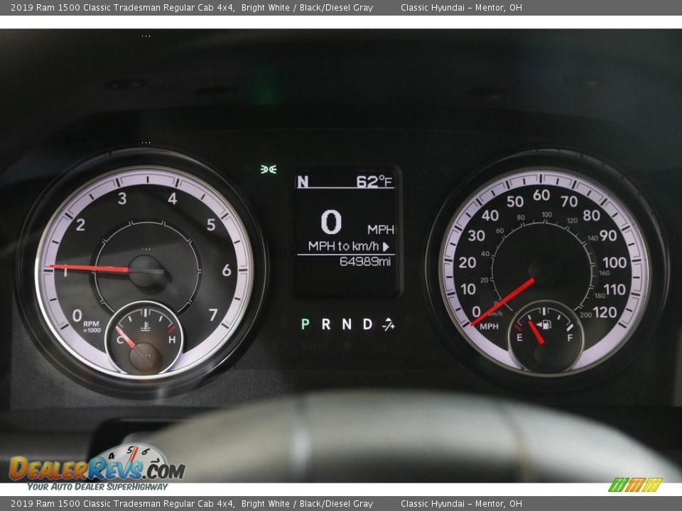 2019 Ram 1500 Classic Tradesman Regular Cab 4x4 Bright White / Black/Diesel Gray Photo #8