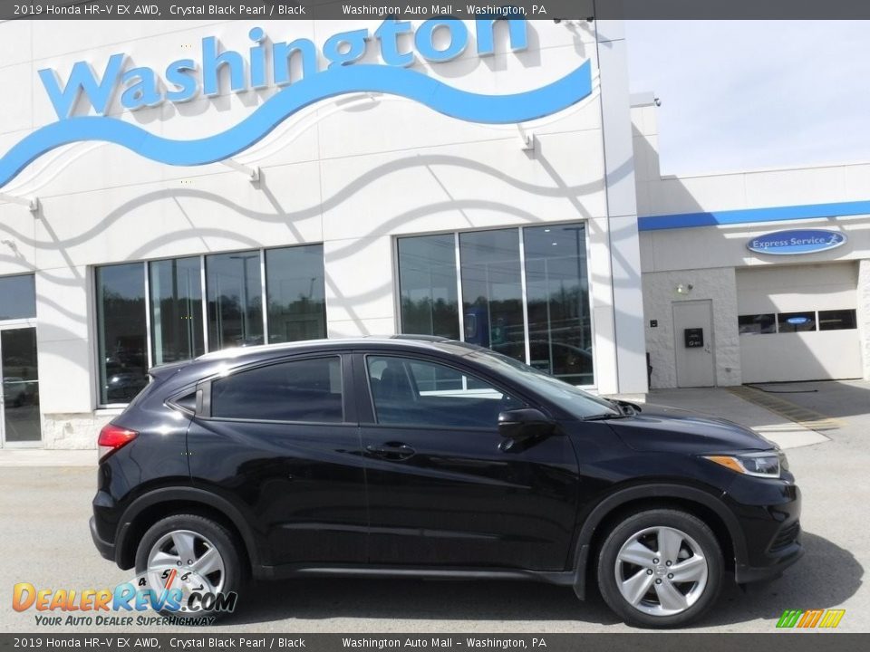 2019 Honda HR-V EX AWD Crystal Black Pearl / Black Photo #2