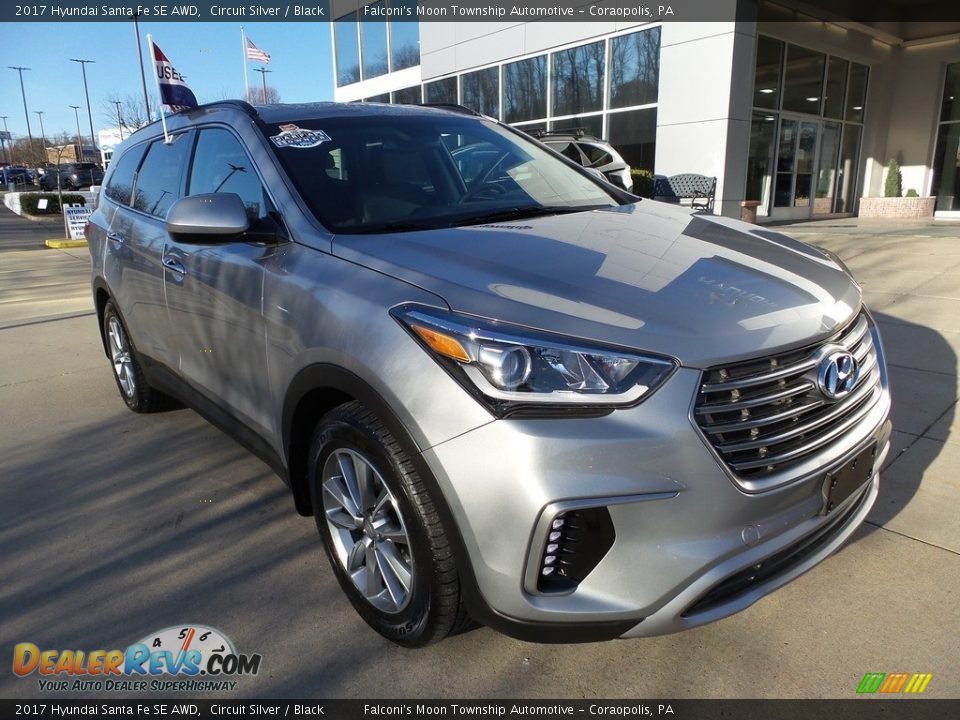 2017 Hyundai Santa Fe SE AWD Circuit Silver / Black Photo #8