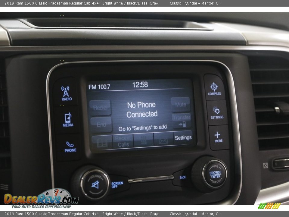 2019 Ram 1500 Classic Tradesman Regular Cab 4x4 Bright White / Black/Diesel Gray Photo #11