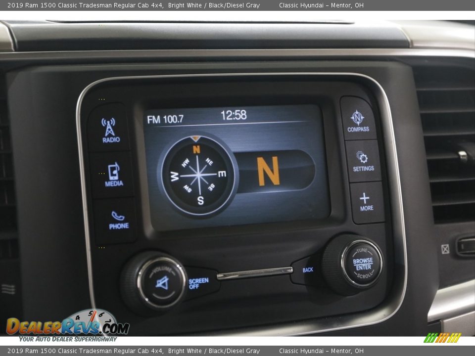 2019 Ram 1500 Classic Tradesman Regular Cab 4x4 Bright White / Black/Diesel Gray Photo #12