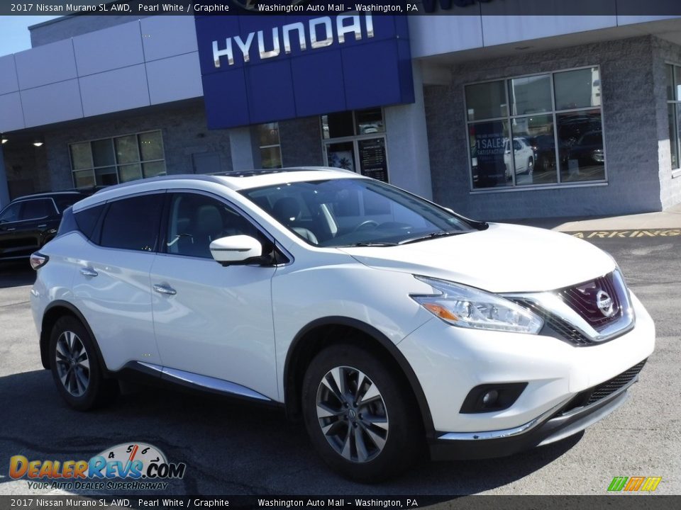 2017 Nissan Murano SL AWD Pearl White / Graphite Photo #1