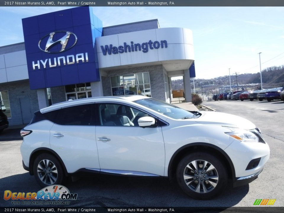 2017 Nissan Murano SL AWD Pearl White / Graphite Photo #2