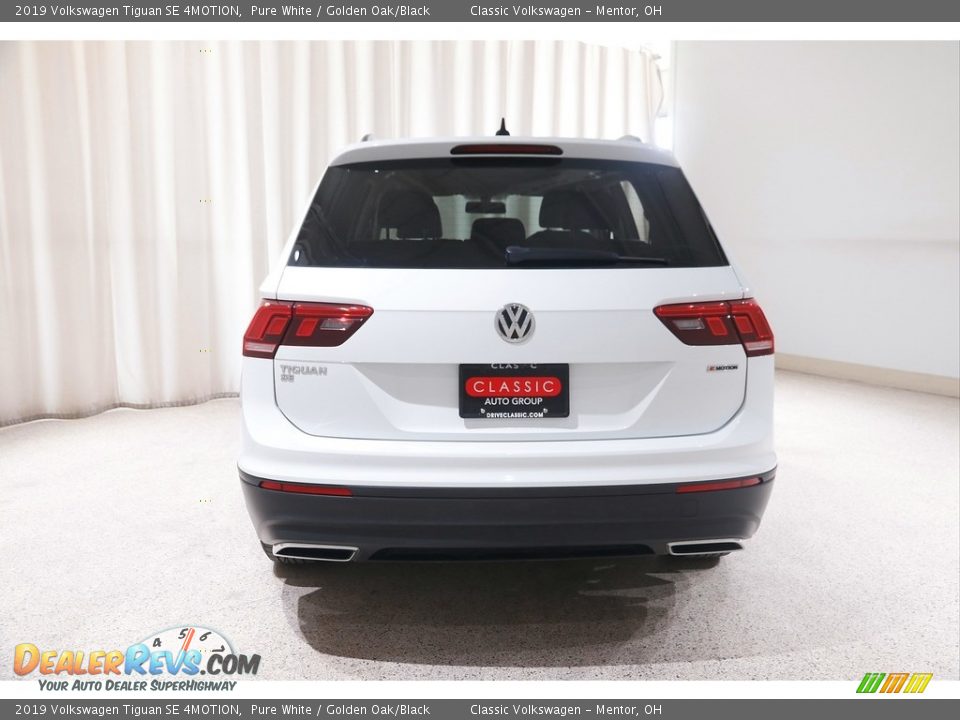 2019 Volkswagen Tiguan SE 4MOTION Pure White / Golden Oak/Black Photo #18