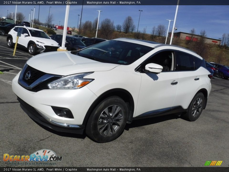 2017 Nissan Murano SL AWD Pearl White / Graphite Photo #6