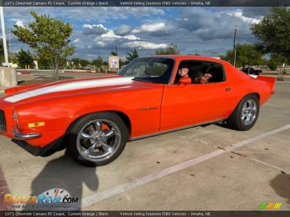 1971 Chevrolet Camaro RS Coupe Custom Orange / Black Photo #1