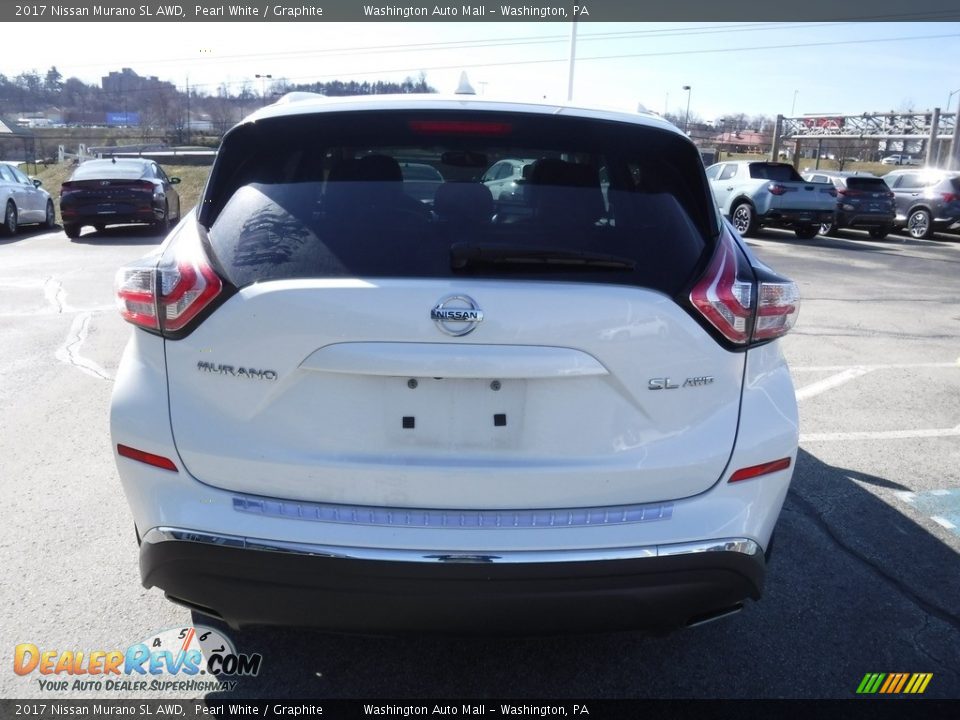 2017 Nissan Murano SL AWD Pearl White / Graphite Photo #8