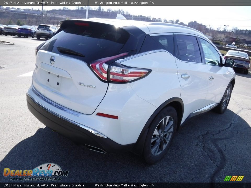 2017 Nissan Murano SL AWD Pearl White / Graphite Photo #9