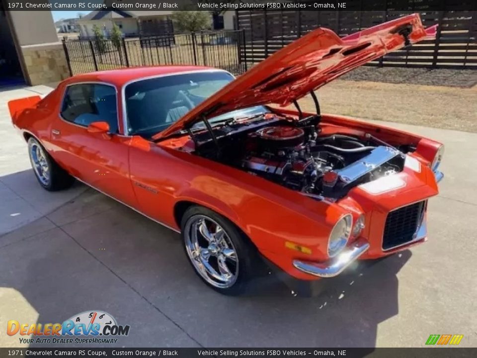 1971 Chevrolet Camaro RS Coupe Custom Orange / Black Photo #3