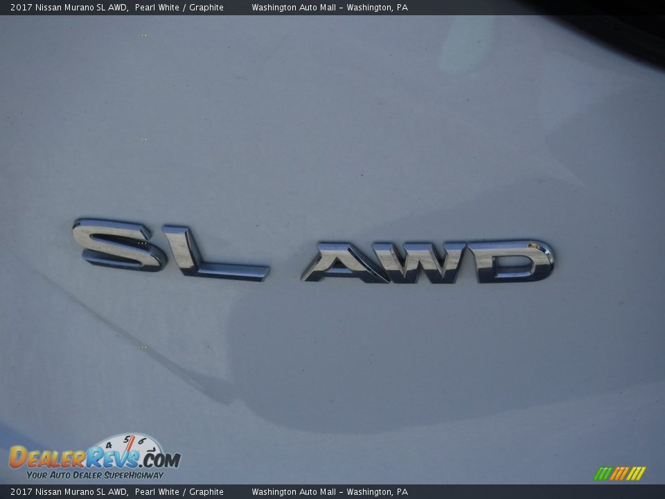 2017 Nissan Murano SL AWD Pearl White / Graphite Photo #10