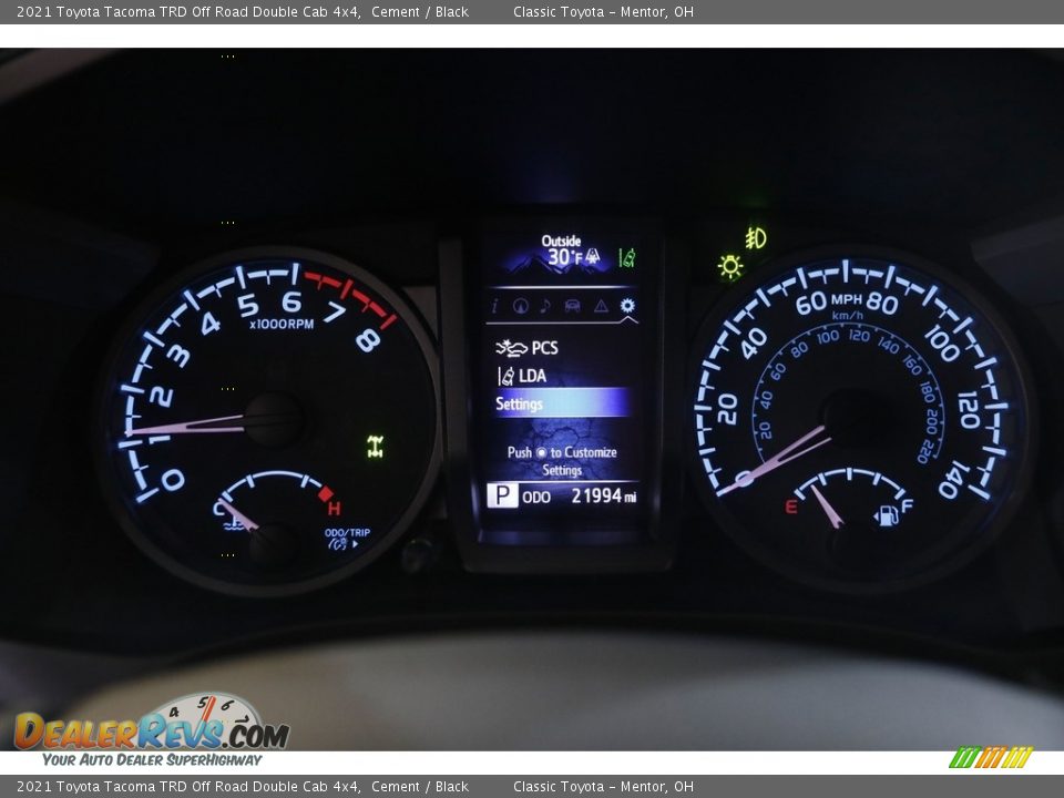 2021 Toyota Tacoma TRD Off Road Double Cab 4x4 Cement / Black Photo #8
