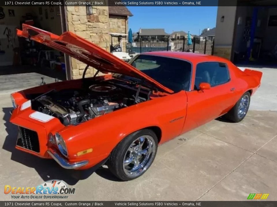 1971 Chevrolet Camaro RS Coupe Custom Orange / Black Photo #4