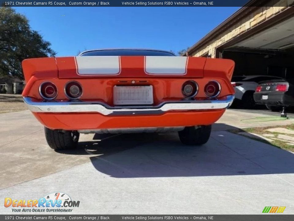 1971 Chevrolet Camaro RS Coupe Custom Orange / Black Photo #9