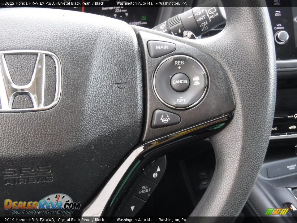 2019 Honda HR-V EX AWD Crystal Black Pearl / Black Photo #25