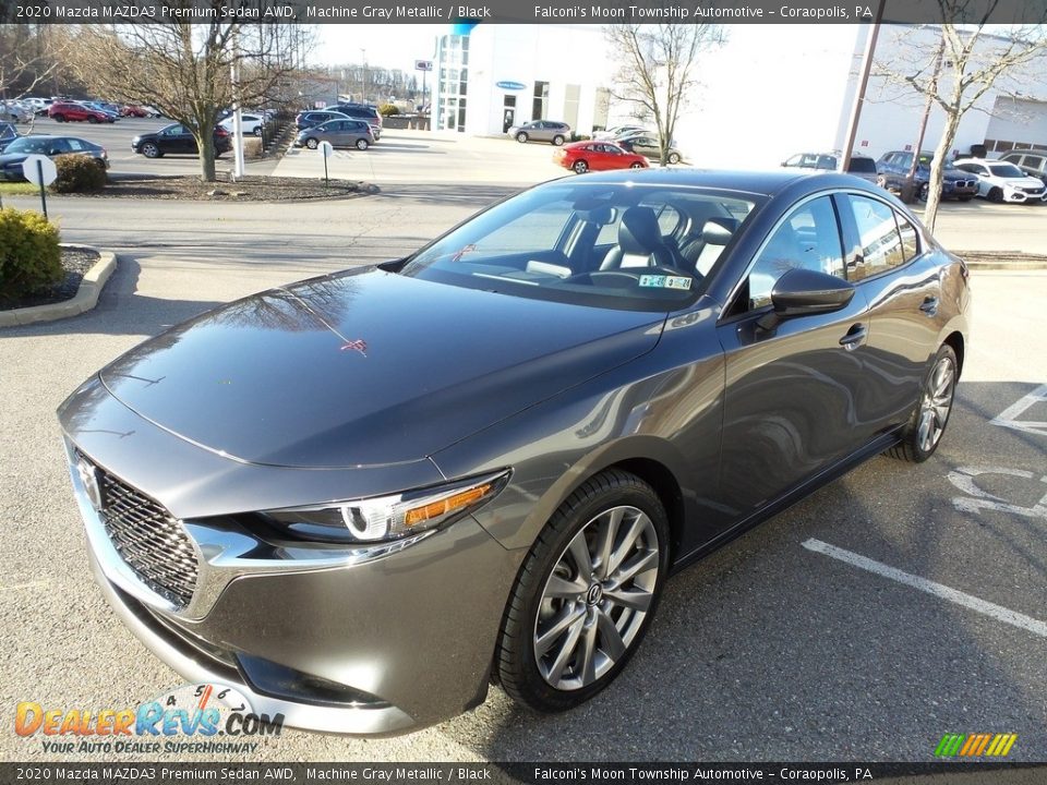 2020 Mazda MAZDA3 Premium Sedan AWD Machine Gray Metallic / Black Photo #7