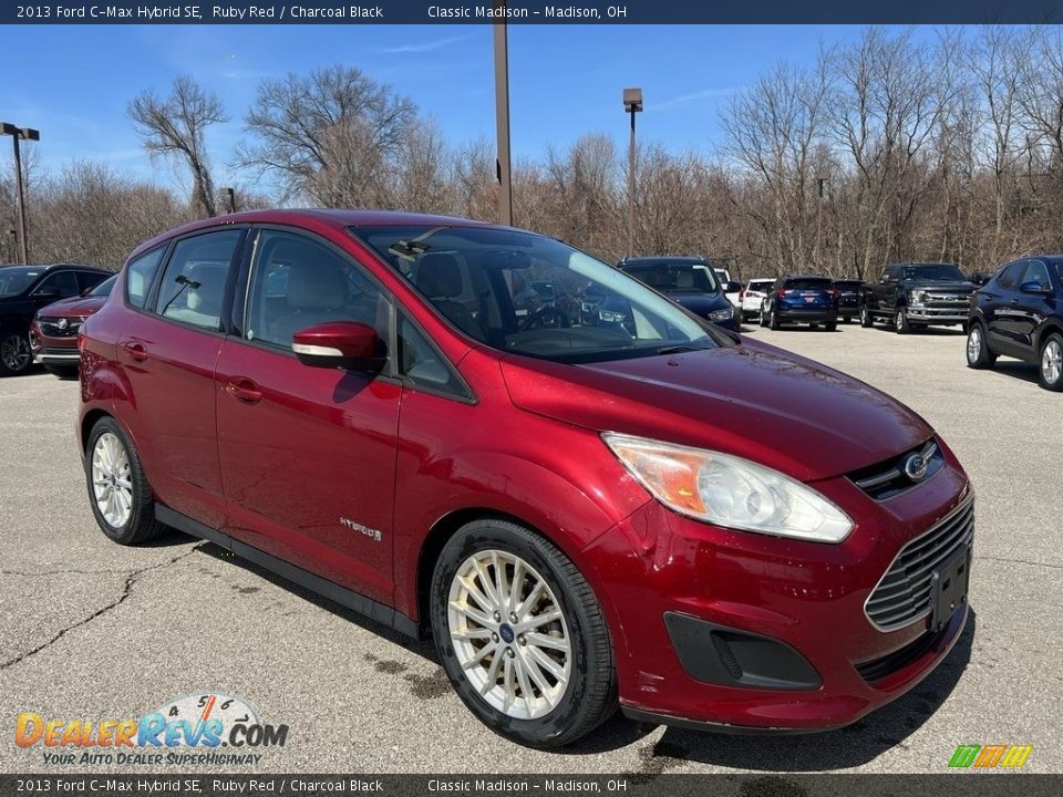 2013 Ford C-Max Hybrid SE Ruby Red / Charcoal Black Photo #4