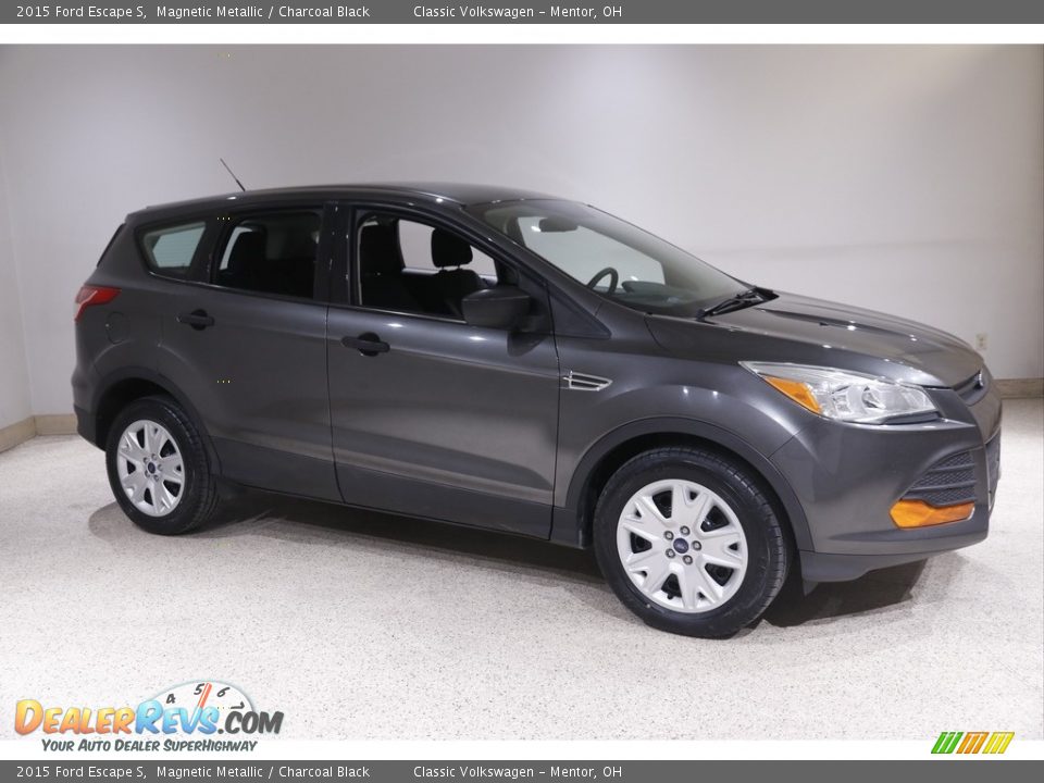 2015 Ford Escape S Magnetic Metallic / Charcoal Black Photo #1