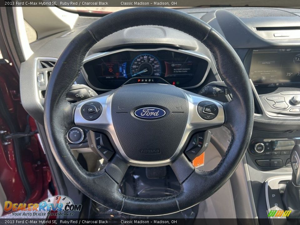 2013 Ford C-Max Hybrid SE Ruby Red / Charcoal Black Photo #9