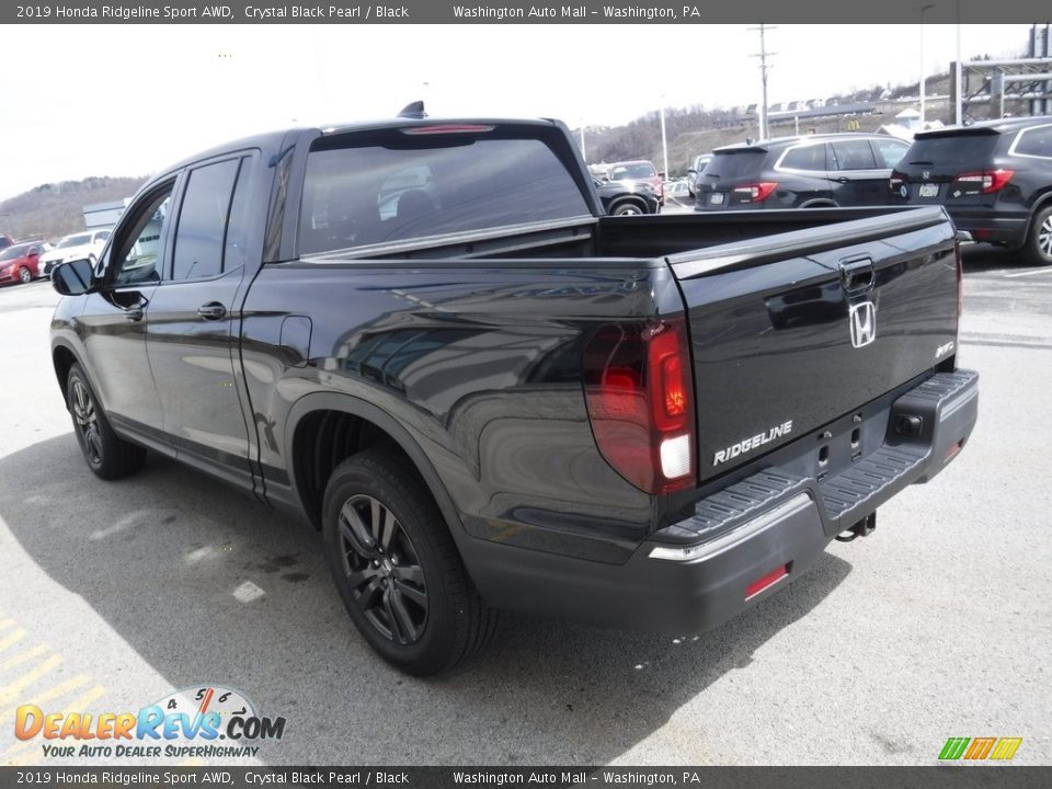 2019 Honda Ridgeline Sport AWD Crystal Black Pearl / Black Photo #8