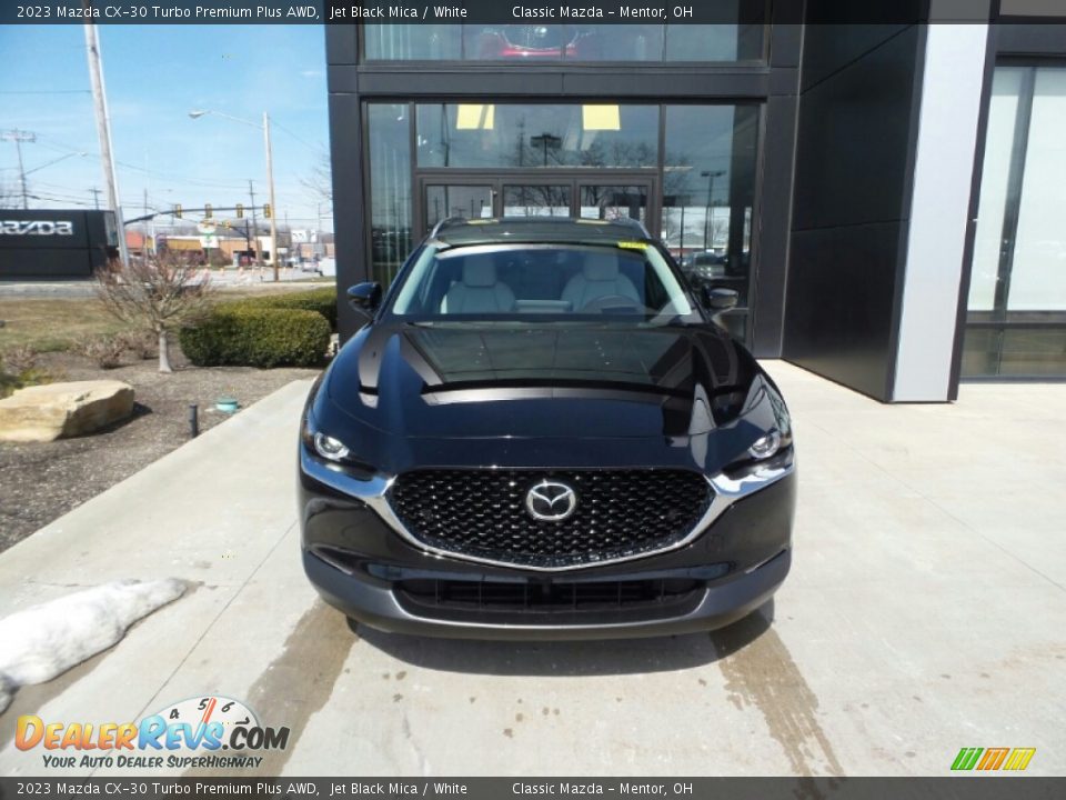 2023 Mazda CX-30 Turbo Premium Plus AWD Jet Black Mica / White Photo #2