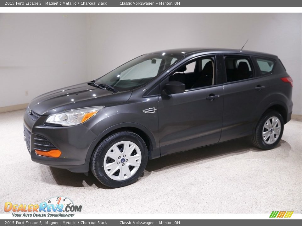 2015 Ford Escape S Magnetic Metallic / Charcoal Black Photo #3