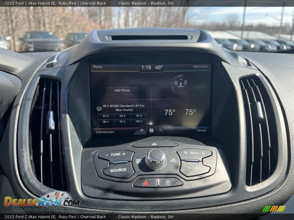 2013 Ford C-Max Hybrid SE Ruby Red / Charcoal Black Photo #11