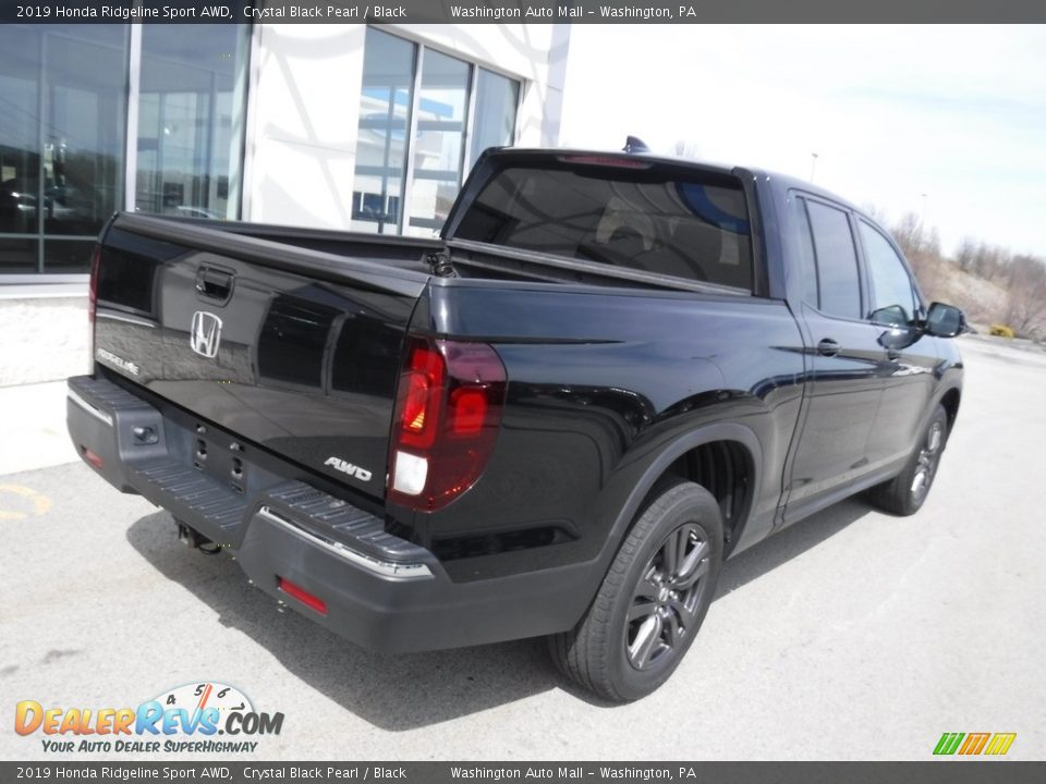 2019 Honda Ridgeline Sport AWD Crystal Black Pearl / Black Photo #11