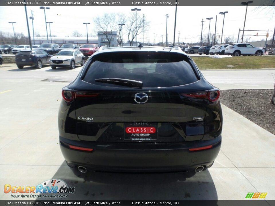 2023 Mazda CX-30 Turbo Premium Plus AWD Jet Black Mica / White Photo #5