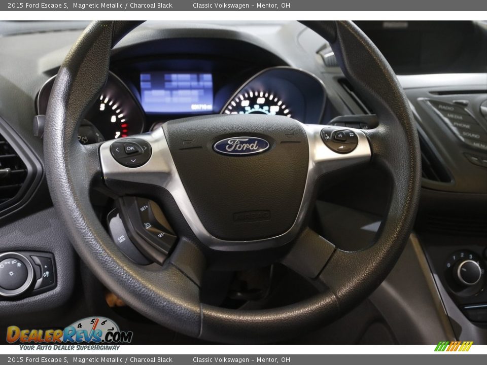 2015 Ford Escape S Magnetic Metallic / Charcoal Black Photo #7